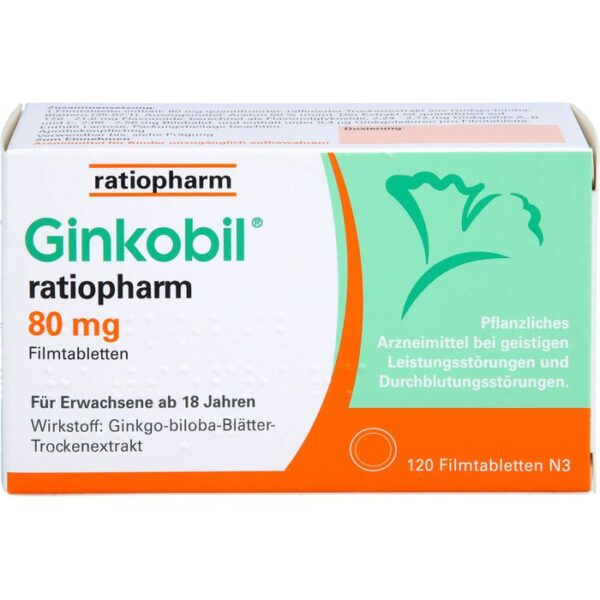 GINKOBIL-ratiopharm 80 mg Filmtabletten 120 St.