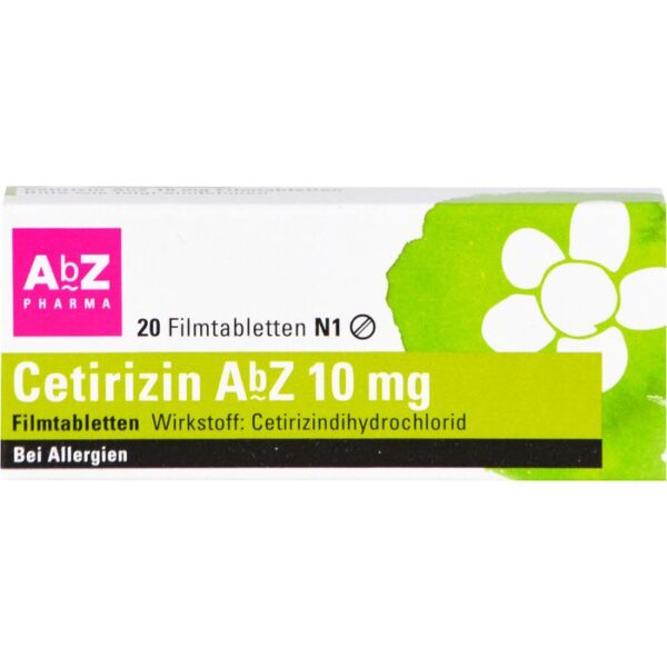 CETIRIZIN AbZ 10 mg Filmtabletten 20 St.