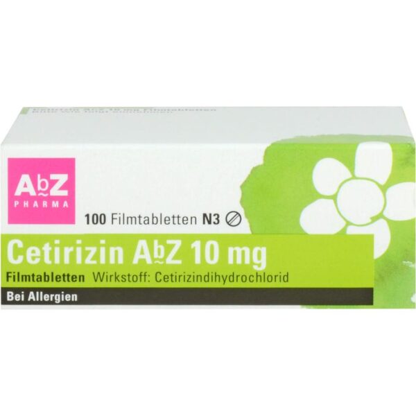 CETIRIZIN AbZ 10 mg Filmtabletten 100 St.