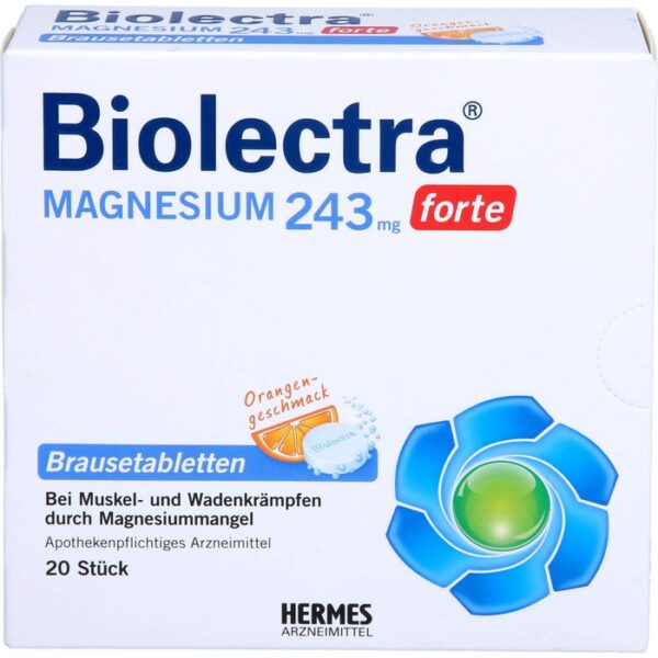 BIOLECTRA Magnesium 243 mg forte Orange Brausetab. 20 St.