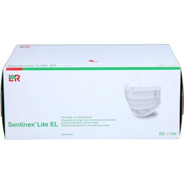 SENTINEX lite Gesichtsmaske grün mit blau 50 St.