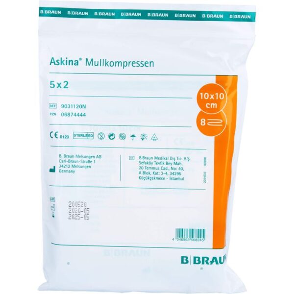 ASKINA Mullkompressen 10x10 cm steril 10 St.