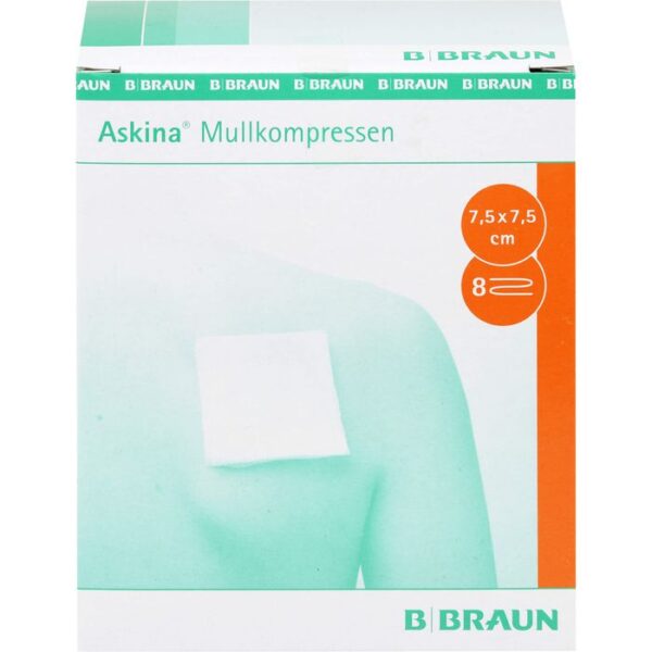 ASKINA Mullkompressen 7,5x7,5 cm steril 50 St.