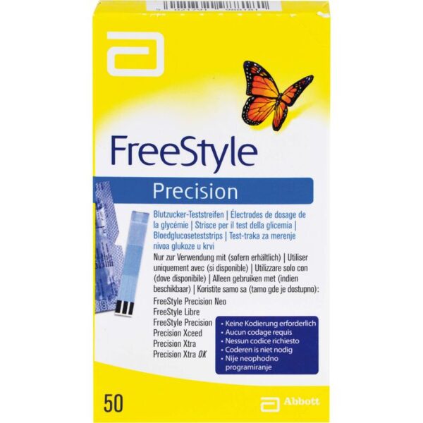 FREESTYLE Precision Blutzucker Teststr.o.Codierung 50 St.