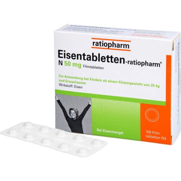 EISENTABLETTEN-ratiopharm N 50 mg Filmtabletten 100 St.