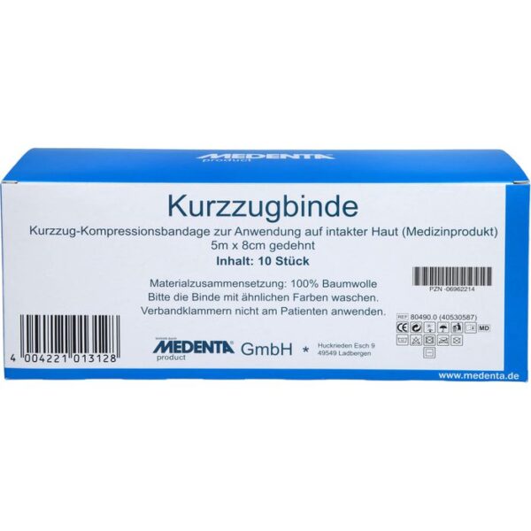 KURZZUGBINDE 8 cmx5 m 10 St.