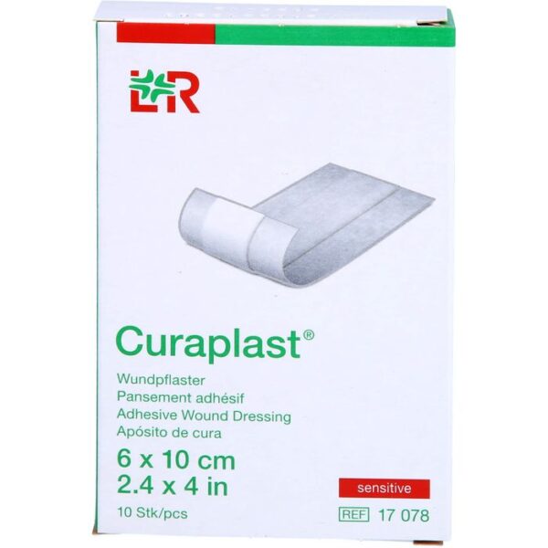 CURAPLAST Wundschnellverb.sensitiv 6x10 cm 1 m 10 St.