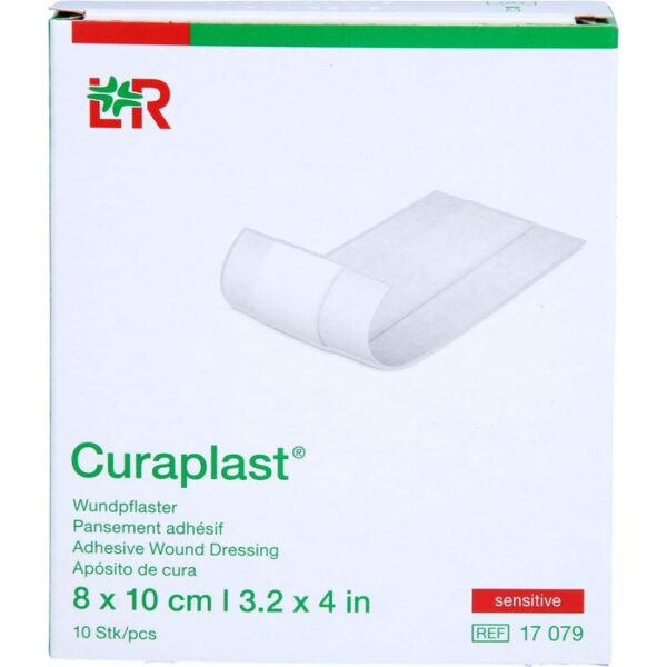 CURAPLAST Wundschnellverb.sensitiv 8x10 cm 1 m 10 St.