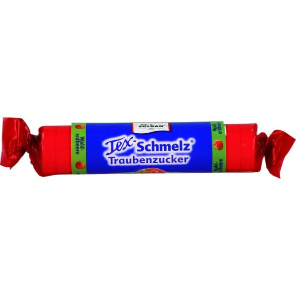 SOLDAN Tex Schmelz Traubenzucker Walderdbeere Rol. 33 g