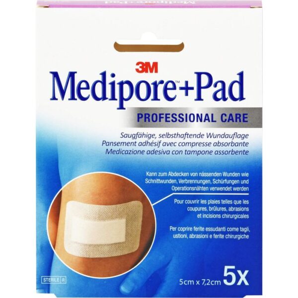 MEDIPORE+Pad 3M 5x7,2cm 3562NP Pflaster 5 St.