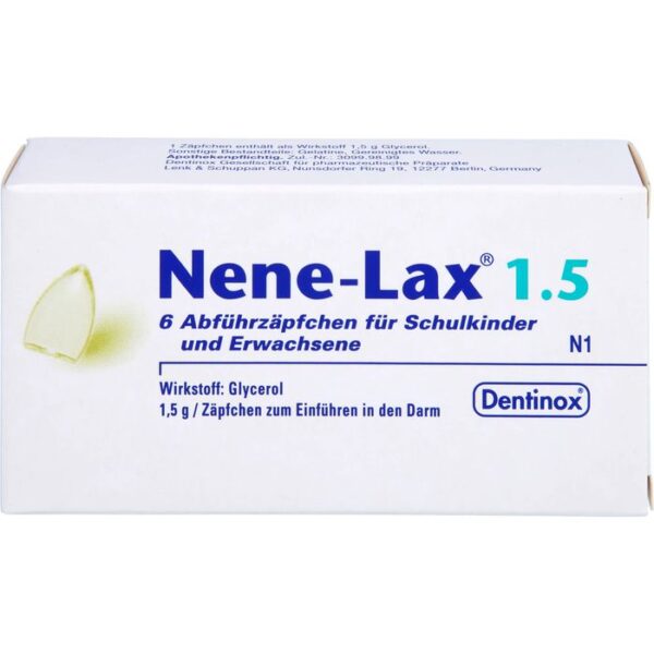 NENE LAX 1,5 Suppos.f.Schulkdr.u.Erw. 6 St.