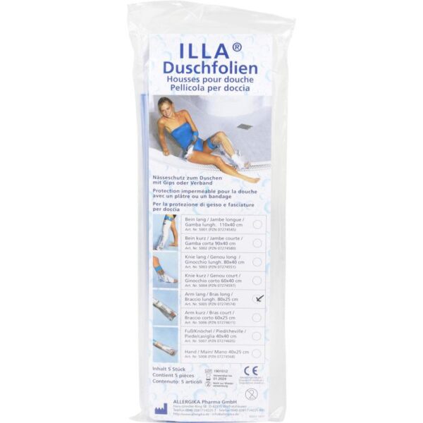 DUSCHFOLIEN Arm lang 80 cm 5 St.