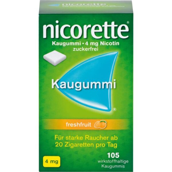 NICORETTE Kaugummi 4 mg freshfruit 105 St.