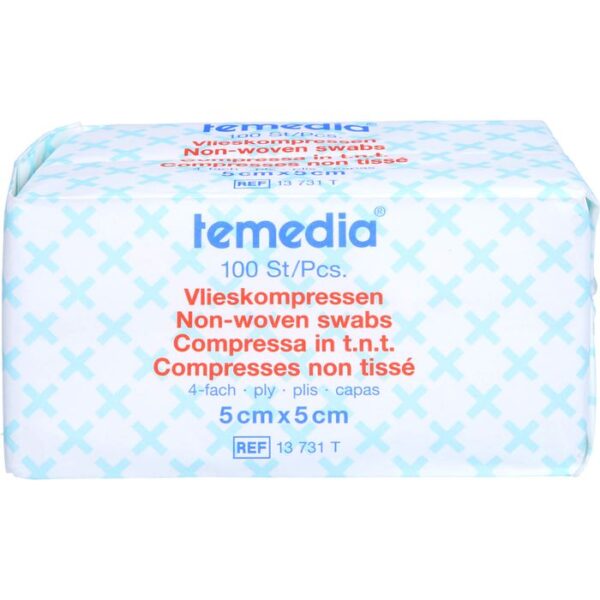 VLIESKOMPRESSEN unsteril 5x5 cm 4fach 100 St.