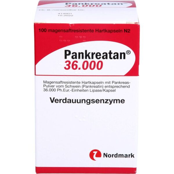 PANKREATAN 36.000 magensaftresistente Hartkapseln 100 St.