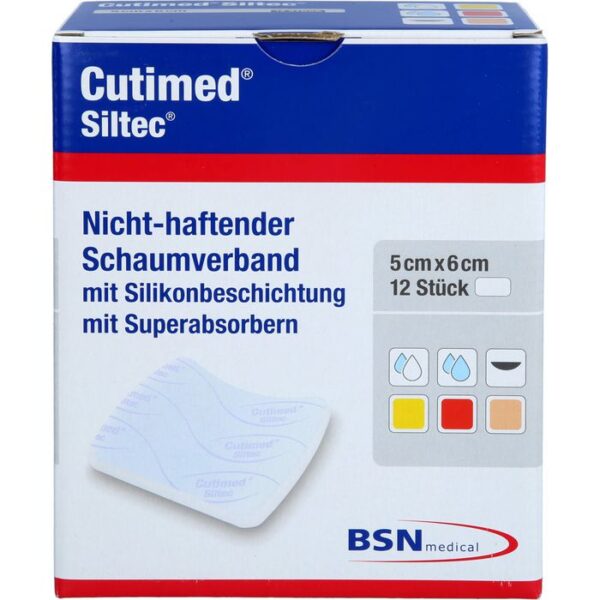 CUTIMED Siltec Schaumverb.5x6 cm nicht haftend 12 St.