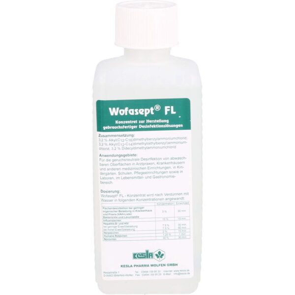 WOFASEPT FL Flächendesinfektionsmittel Konzentrat 250 ml