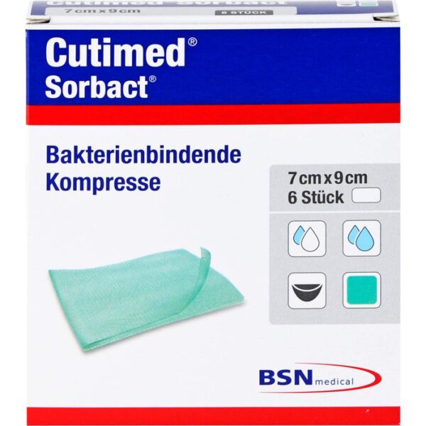 CUTIMED Sorbact Kompressen 7x9 cm 6 St.