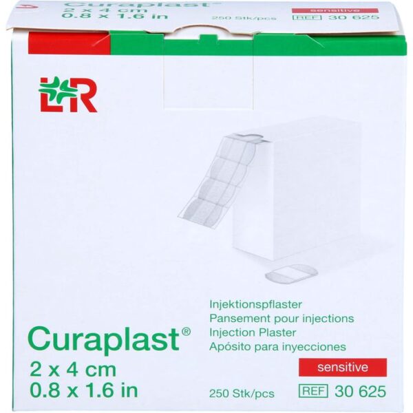 CURAPLAST Inj.-Pflaster sensitiv 2x4 cm 250 St.