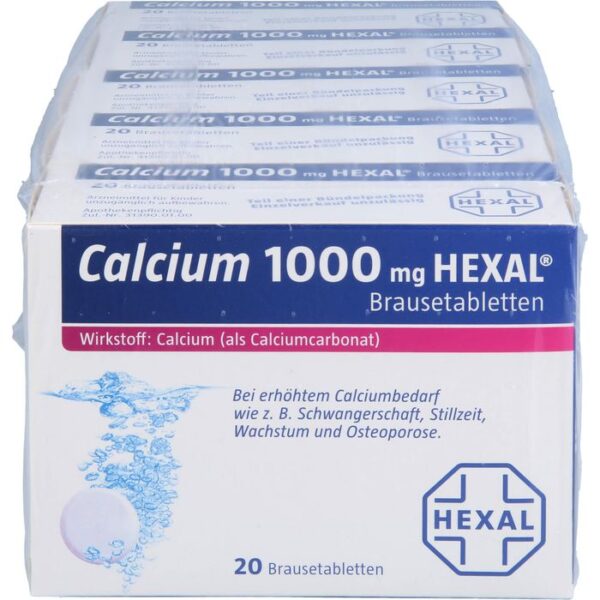 CALCIUM 1000 HEXAL Brausetabletten 100 St.