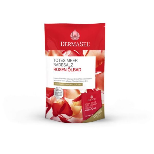 DERMASEL Totes Meer Badesalz+Rose SPA 1 P