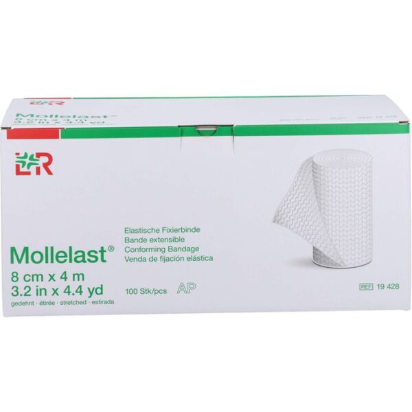 MOLLELAST Binden 8 cmx4 m weiß lose 100 St.