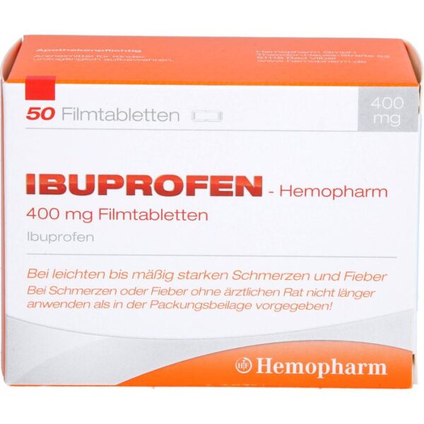 IBUPROFEN Hemopharm 400 mg Filmtabletten 50 St.