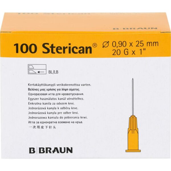 STERICAN Kanülen 20 Gx1 0,9x25 mm 100 St.