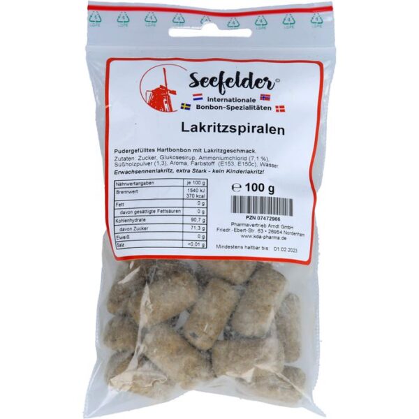 SEEFELDER Lakritzspiralen KDA 100 g