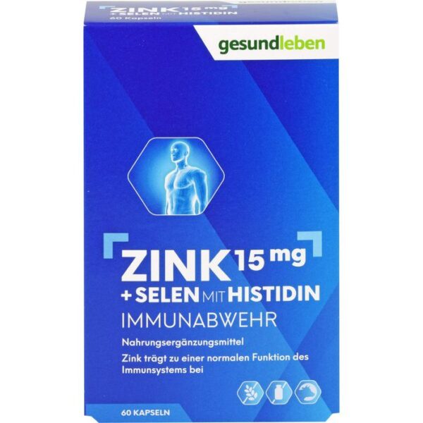 GESUND LEBEN Zink 15 mg+Selen Kapseln 60 St.