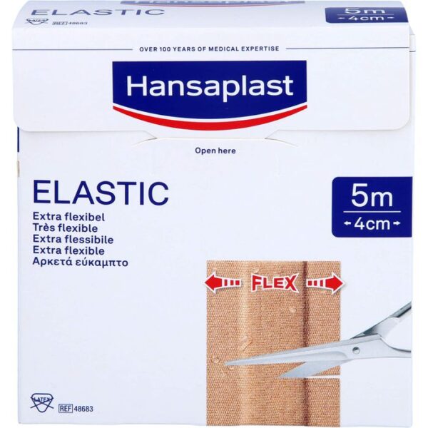 HANSAPLAST Elastic Pflaster 4 cmx5 m 1 St.