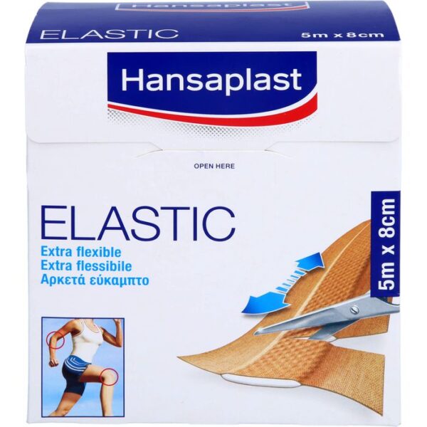 HANSAPLAST Elastic Pflaster 8 cmx5 m 1 St.