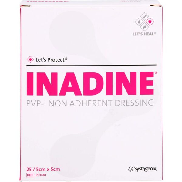 INADINE Salbengaze m. PVP Iod. 5x5cm 25 St.