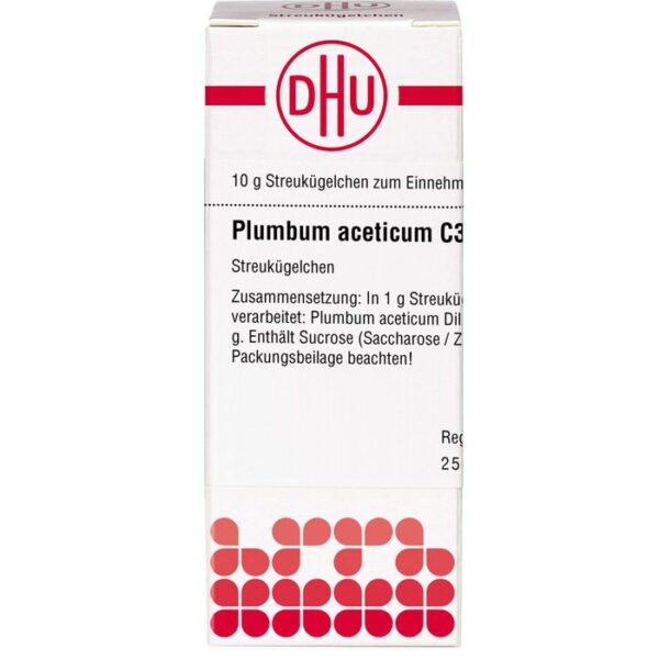 PLUMBUM ACETICUM C 30 Globuli 10 g