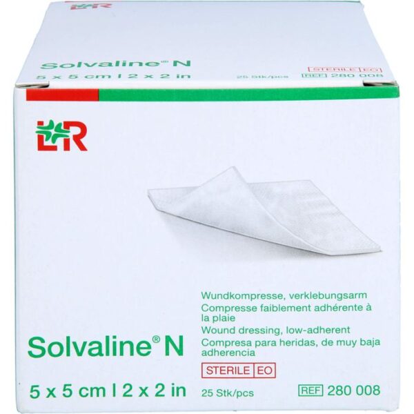 SOLVALINE N Kompressen 5x5 cm steril 25 St.