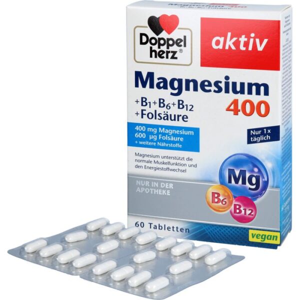 DOPPELHERZ Magnesium 400 mg Tabletten 60 St.