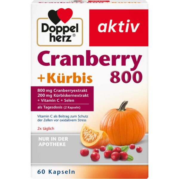 DOPPELHERZ Cranberry+Kürbis Kapseln 60 St.