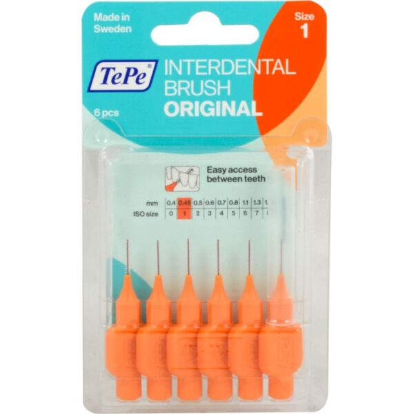 TEPE Interdentalbürste 0,45mm orange 6 St.