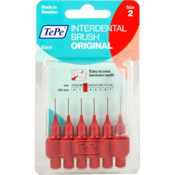 TEPE Interdentalbürste 0,5mm rot 6 St.