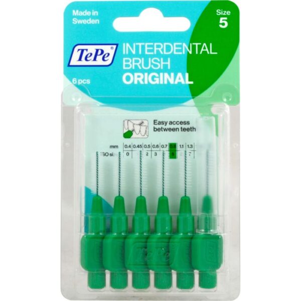 TEPE Interdentalbürste 0,8mm grün 6 St.