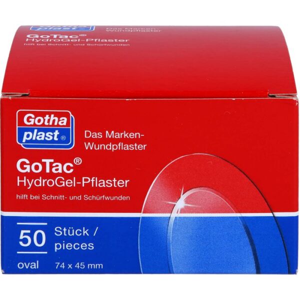 GOTAC HydroGel-Pflaster 74x45 mm oval 50 St.