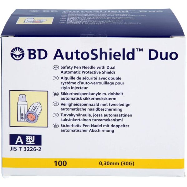 BD AUTOSHIELD Duo Sicherheits-Pen-Nadeln 8 mm 100 St.