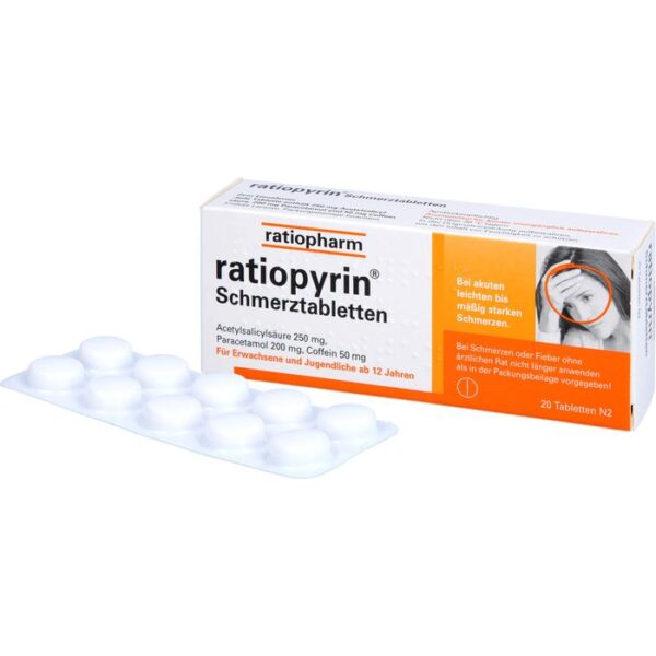 RATIOPYRIN Schmerztabletten 20 St.