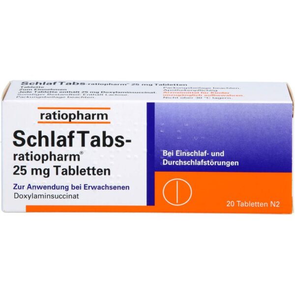 SCHLAF TABS-ratiopharm 25 mg Tabletten 20 St.