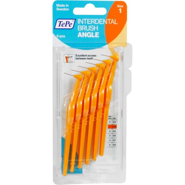 TEPE Angle Interdentalbürste 0,45mm orange 6 St.