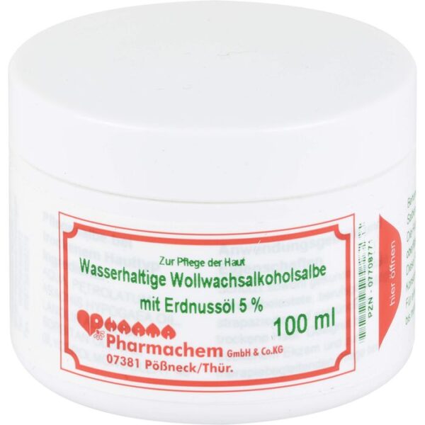 WOLLWACHSALKOHOLSALBE wasserh.m.Erdn.Öl 5% 100 g