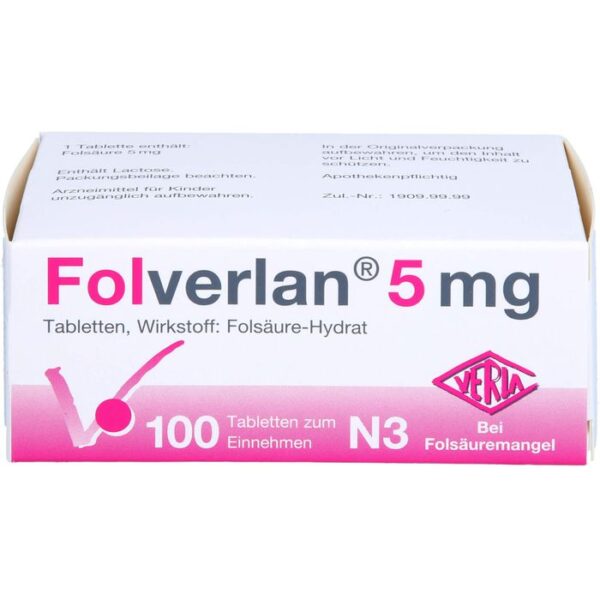 FOLVERLAN 5 mg Tabletten 100 St.