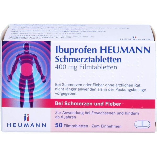 IBUPROFEN Heumann Schmerztabletten 400 mg 50 St.