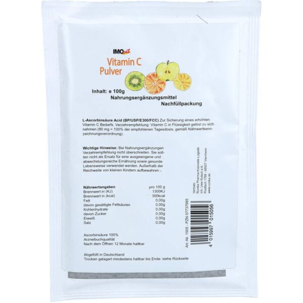 ASCORBINSÄURE Vitamin C Nachf. Pulver 100 g