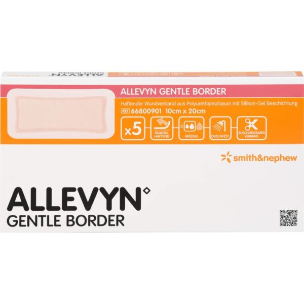 ALLEVYN Gentle Border 10x20 cm Schaumverb. 5 St.